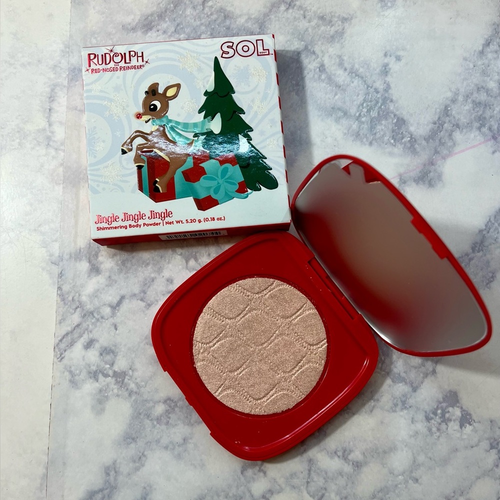 Colourpop x Rudolph the Red Nosed Reindeer Shimmering Body Powder